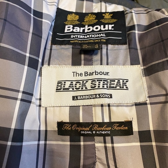 Barbour Women’s Motorcycle Jacket Black Wool with Zipper Accents Size 4 - Picture 11 of 14